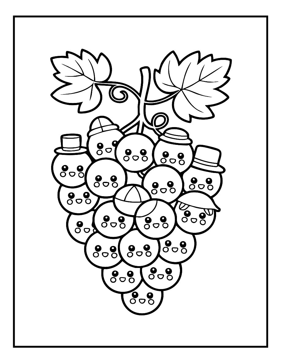Desenhos de Vegetais e Frutas para colorir 27