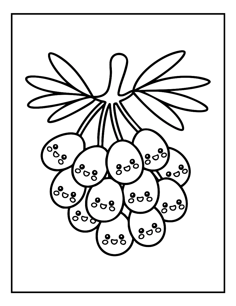 Desenhos de Vegetais e Frutas para colorir 33