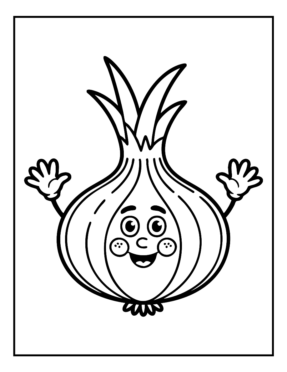 Desenhos de Vegetais e Frutas para colorir 34