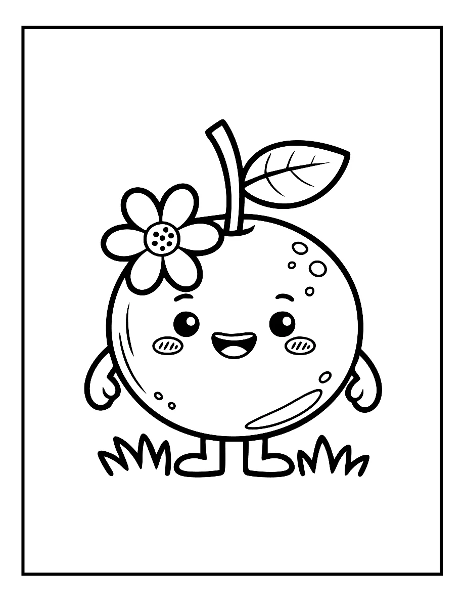 Desenhos de Vegetais e Frutas para colorir 36