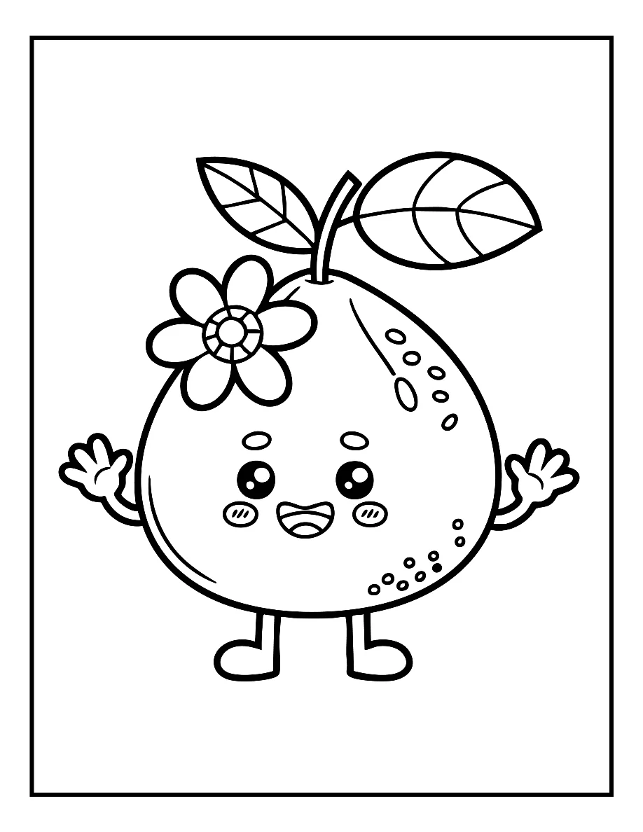 Desenhos de Vegetais e Frutas para colorir 37