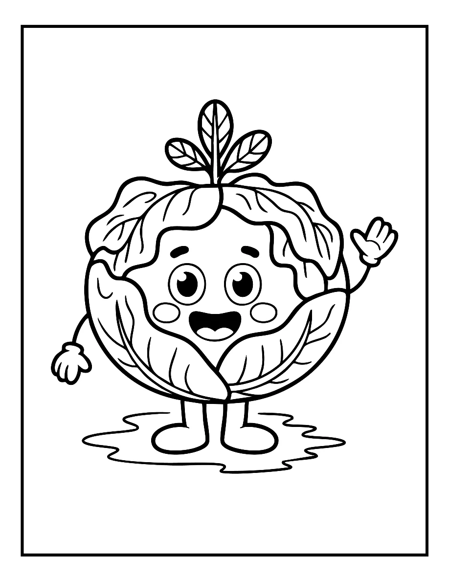 Desenhos de Vegetais e Frutas para colorir 4
