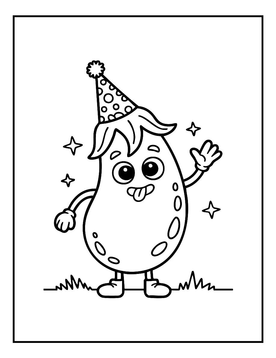 Desenhos de Vegetais e Frutas para colorir 41