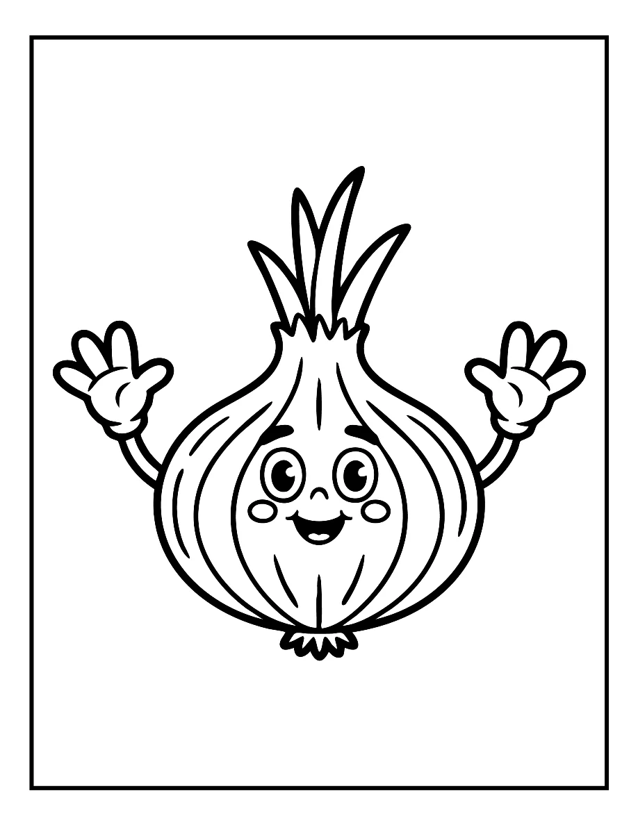 Desenhos de Vegetais e Frutas para colorir 42