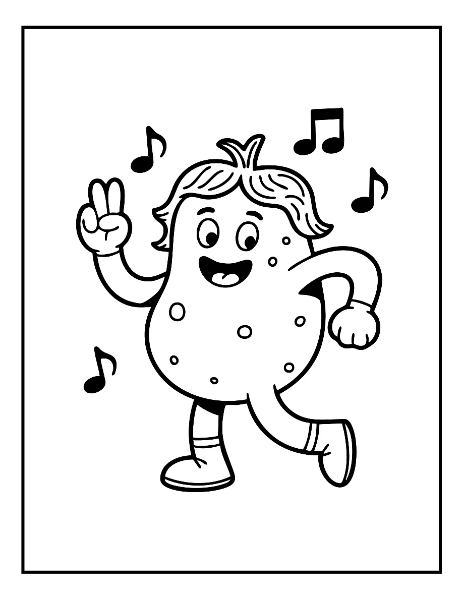 Desenhos de Vegetais e Frutas para colorir 46