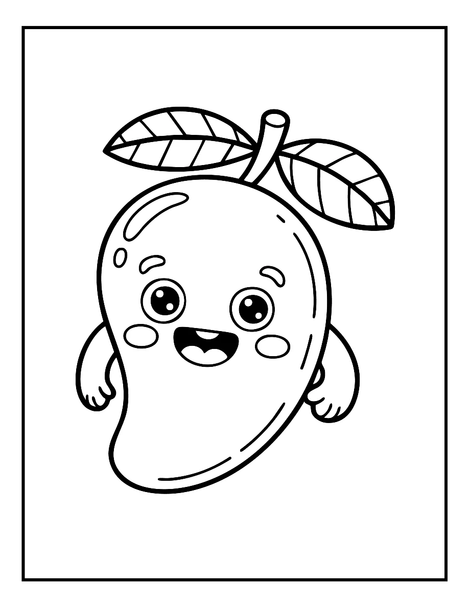 Desenhos de Vegetais e Frutas para colorir 47