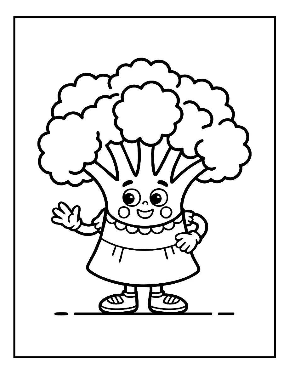 Desenhos de Vegetais e Frutas para colorir 5