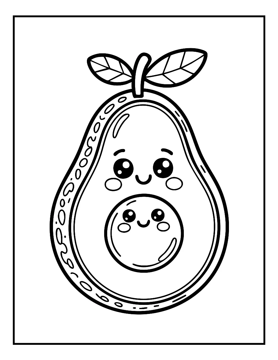 Desenhos de Vegetais e Frutas para colorir 53