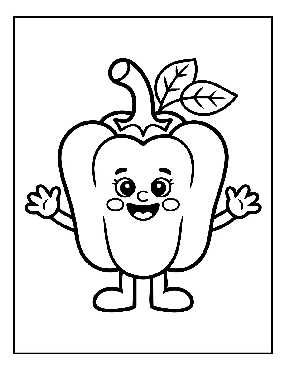 Desenhos de Vegetais e Frutas para colorir 57