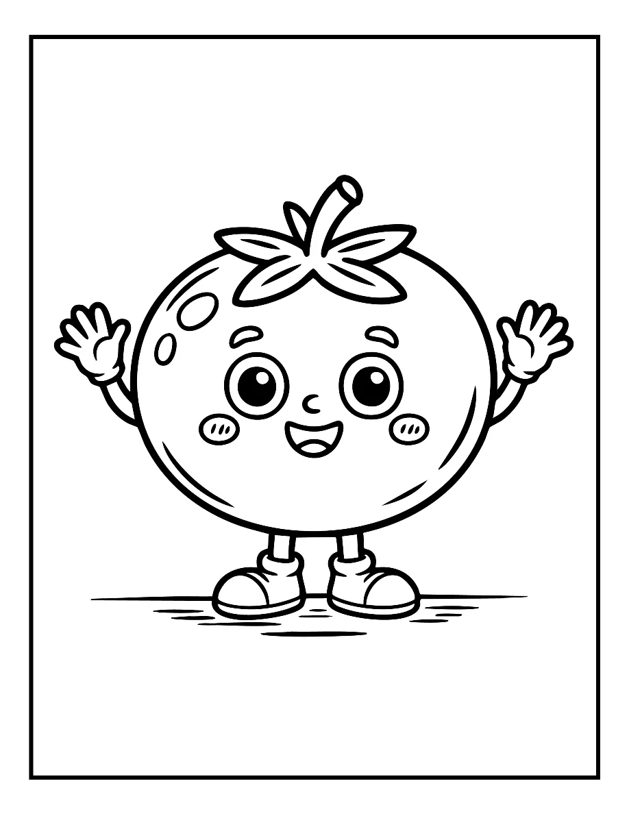 Desenhos de Vegetais e Frutas para colorir 59