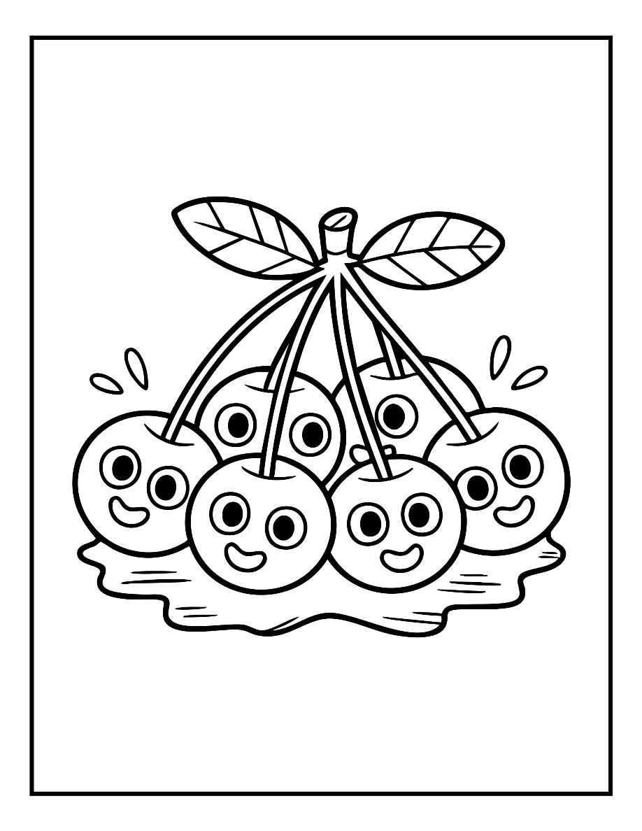 Desenhos de Vegetais e Frutas para colorir 6