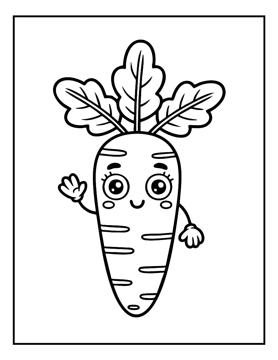 Desenhos de Vegetais e Frutas para colorir 66