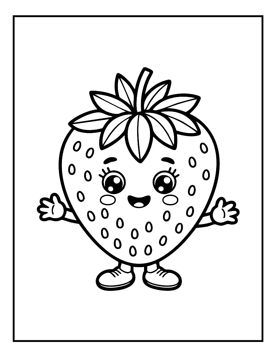 Desenhos de Vegetais e Frutas para colorir 69