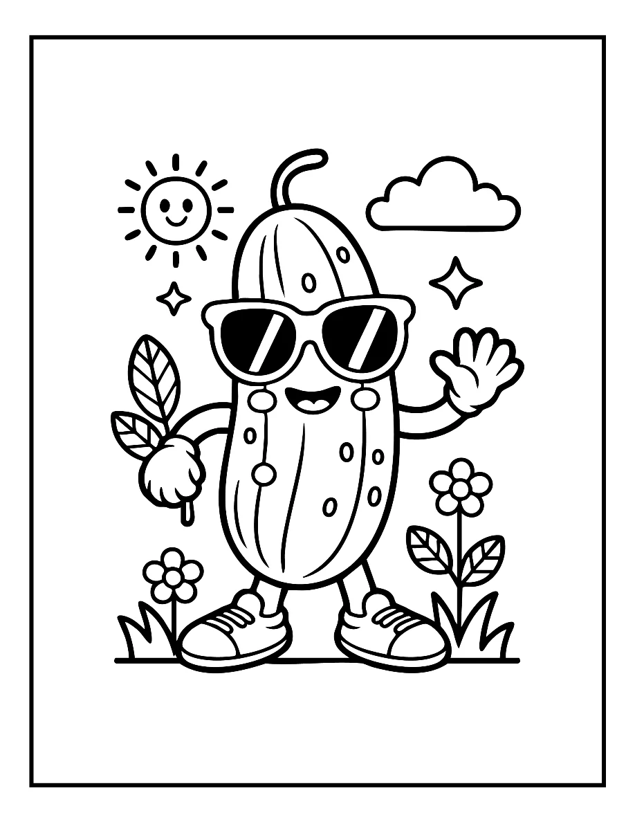 Desenhos de Vegetais e Frutas para colorir 9