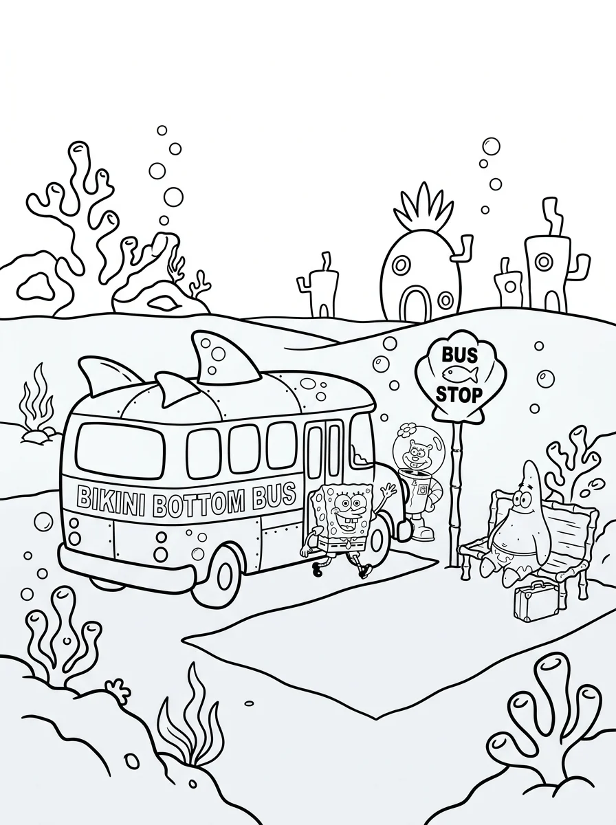 Desenhos do Bob Esponja para colorir 1