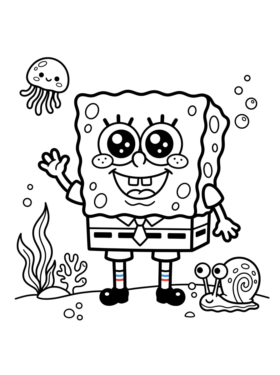 Desenhos do Bob Esponja para colorir 10