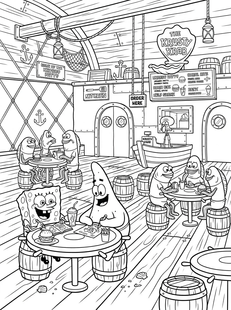 Desenhos do Bob Esponja para colorir 19