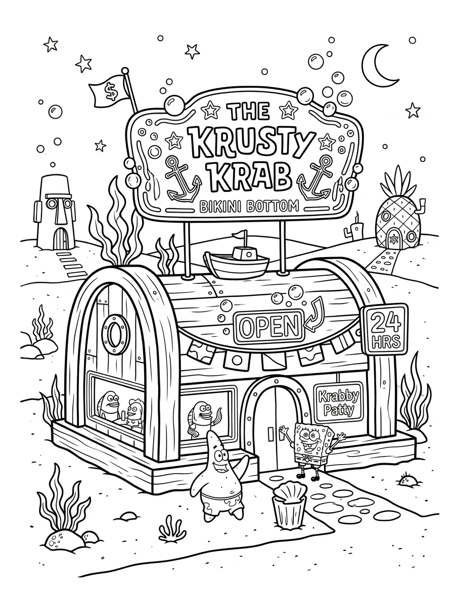 Desenhos do Bob Esponja para colorir 2