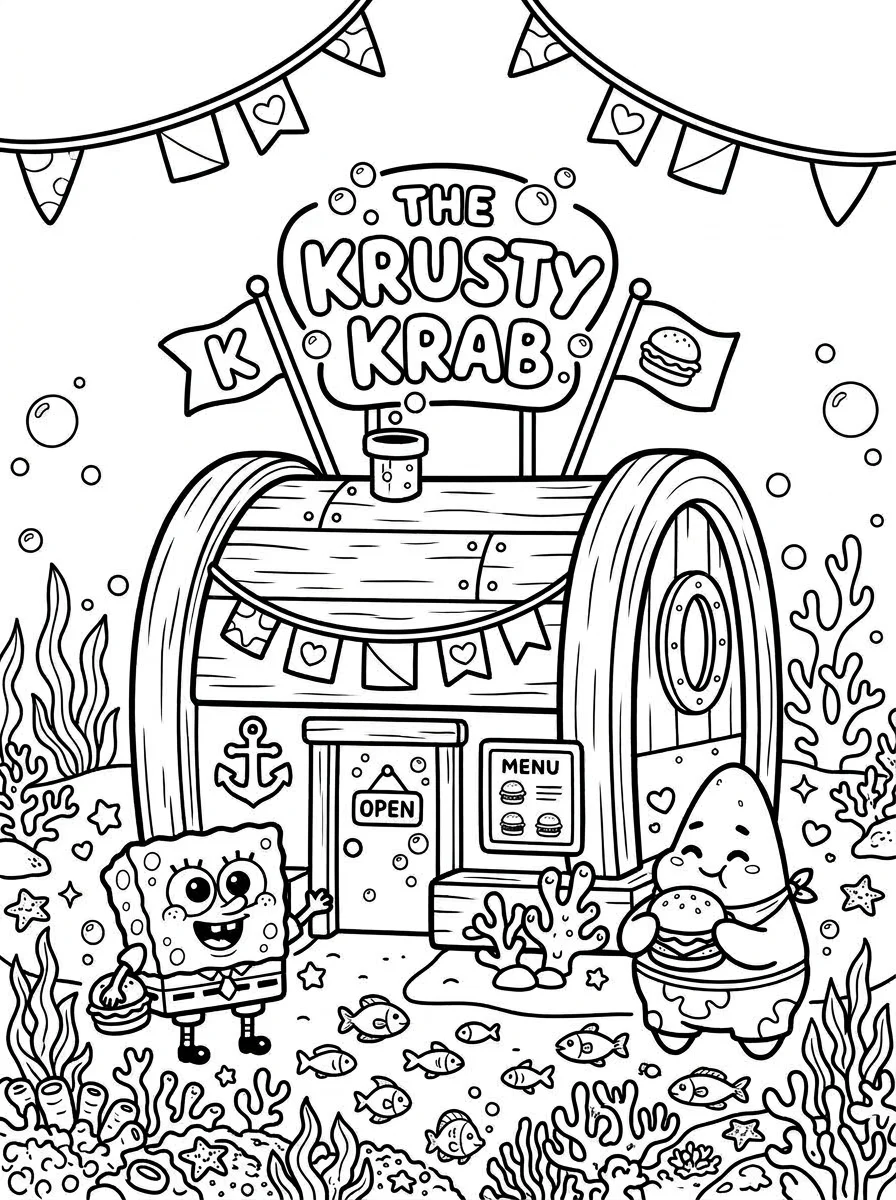 Desenhos do Bob Esponja para colorir 23