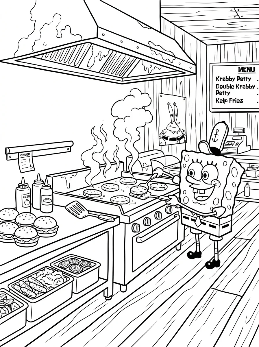 Desenhos do Bob Esponja para colorir 24