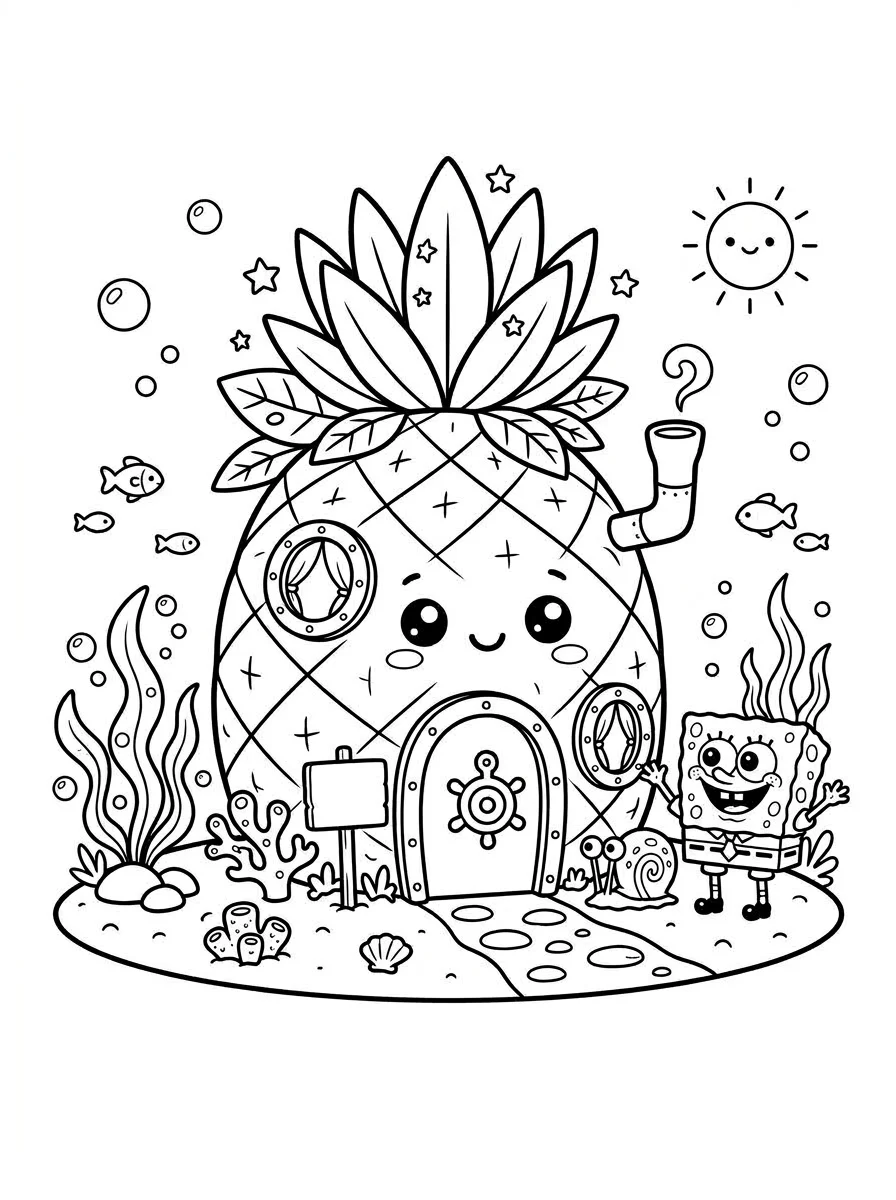 Desenhos do Bob Esponja para colorir 35