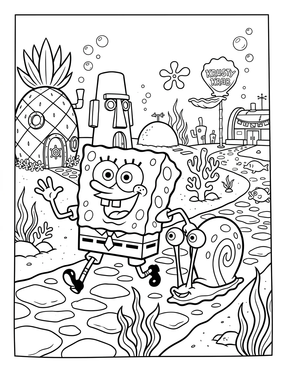 Desenhos do Bob Esponja para colorir 42