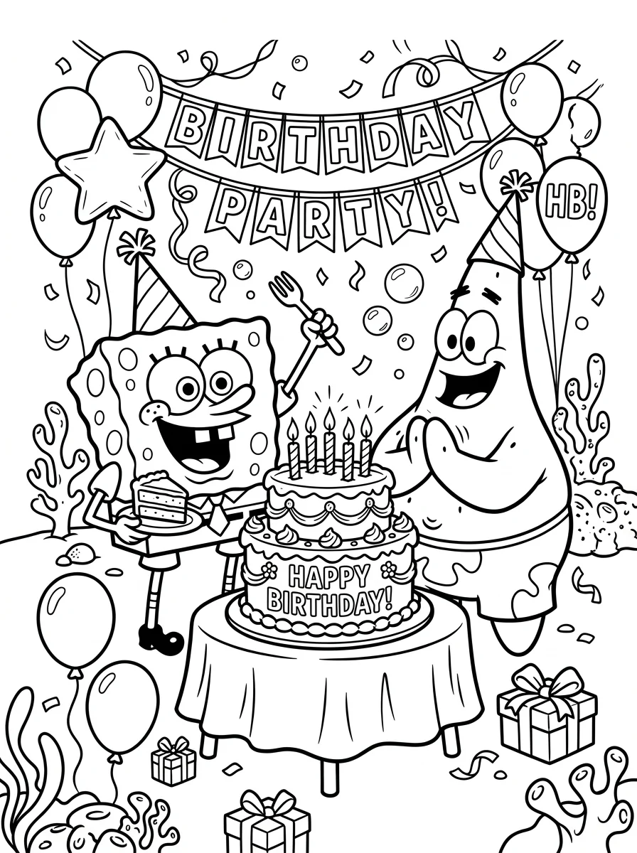 Desenhos do Bob Esponja para colorir 43