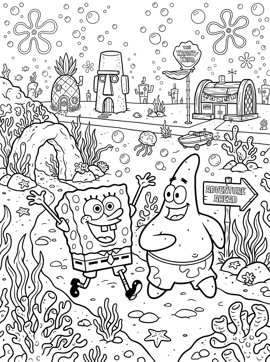 Desenhos do Bob Esponja para colorir 45