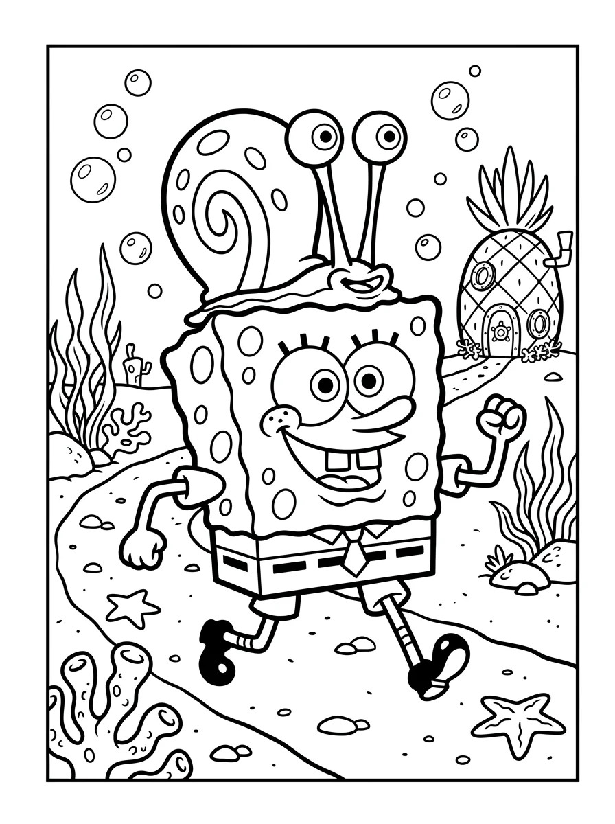 Desenhos do Bob Esponja para colorir 54