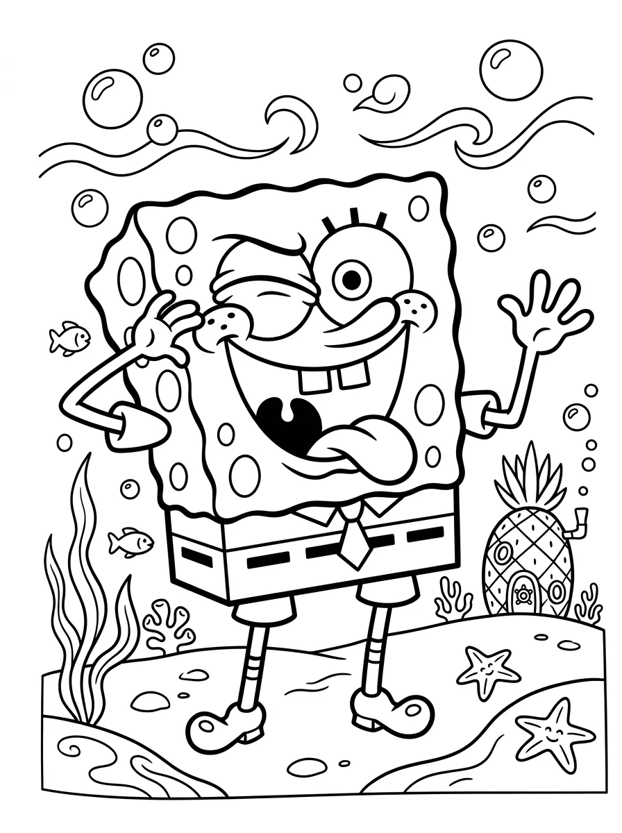 Desenhos do Bob Esponja para colorir 66