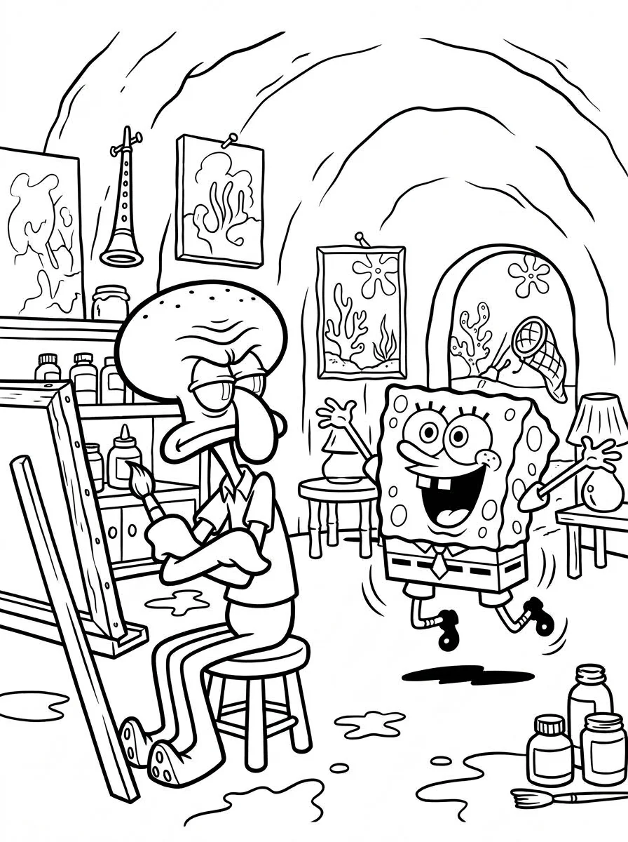 Desenhos do Bob Esponja para colorir 73