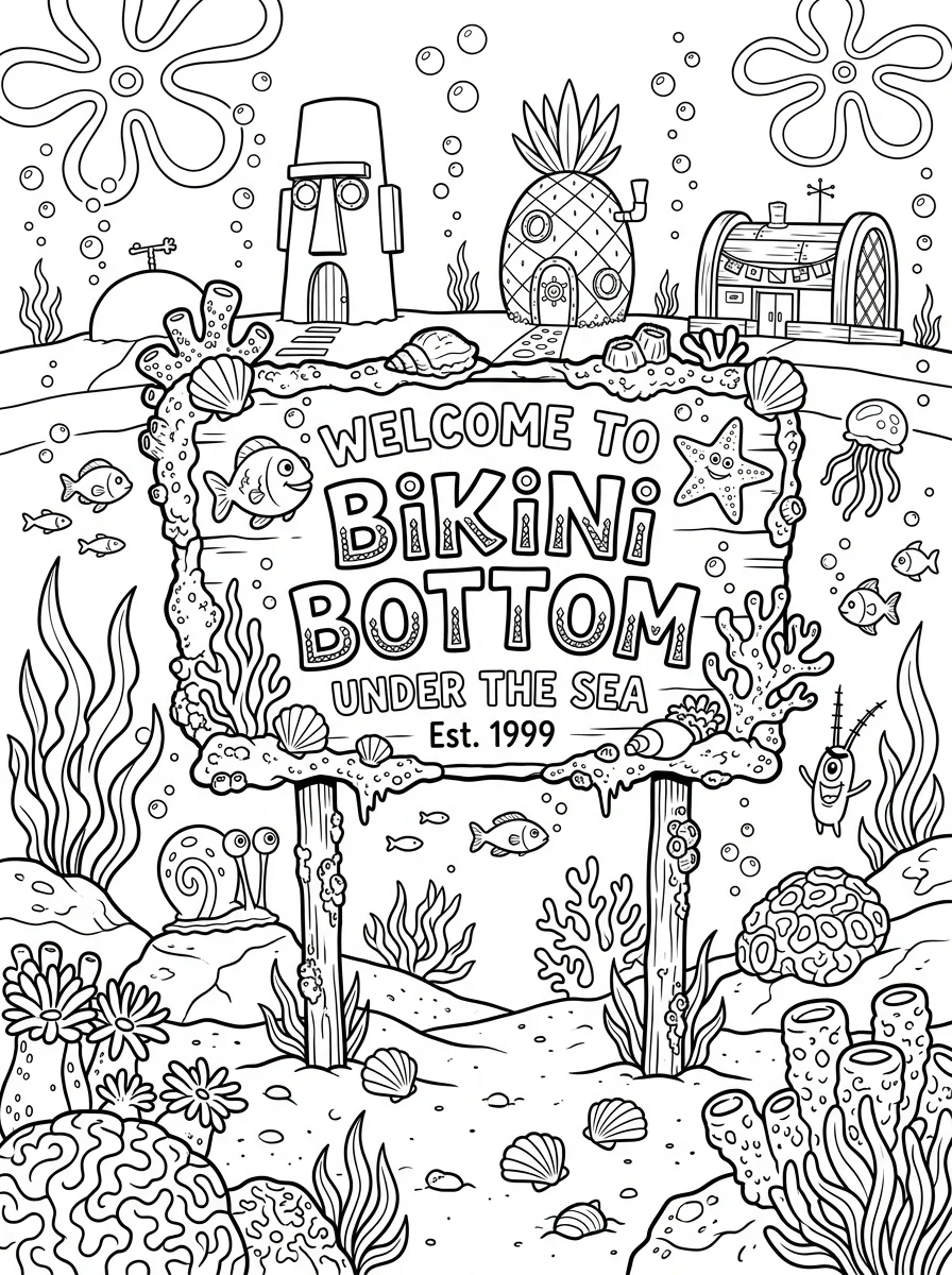Desenhos do Bob Esponja para colorir 84