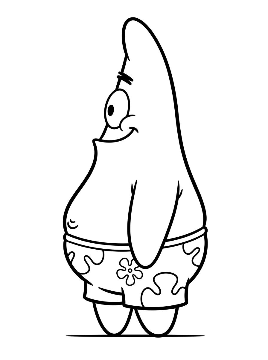 Desenhos do Patrick Estrela para colorir 13