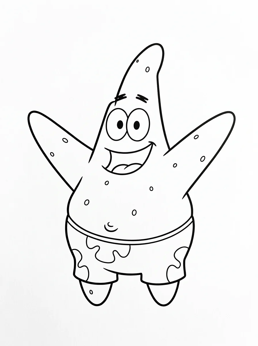 Desenhos do Patrick Estrela para colorir 14