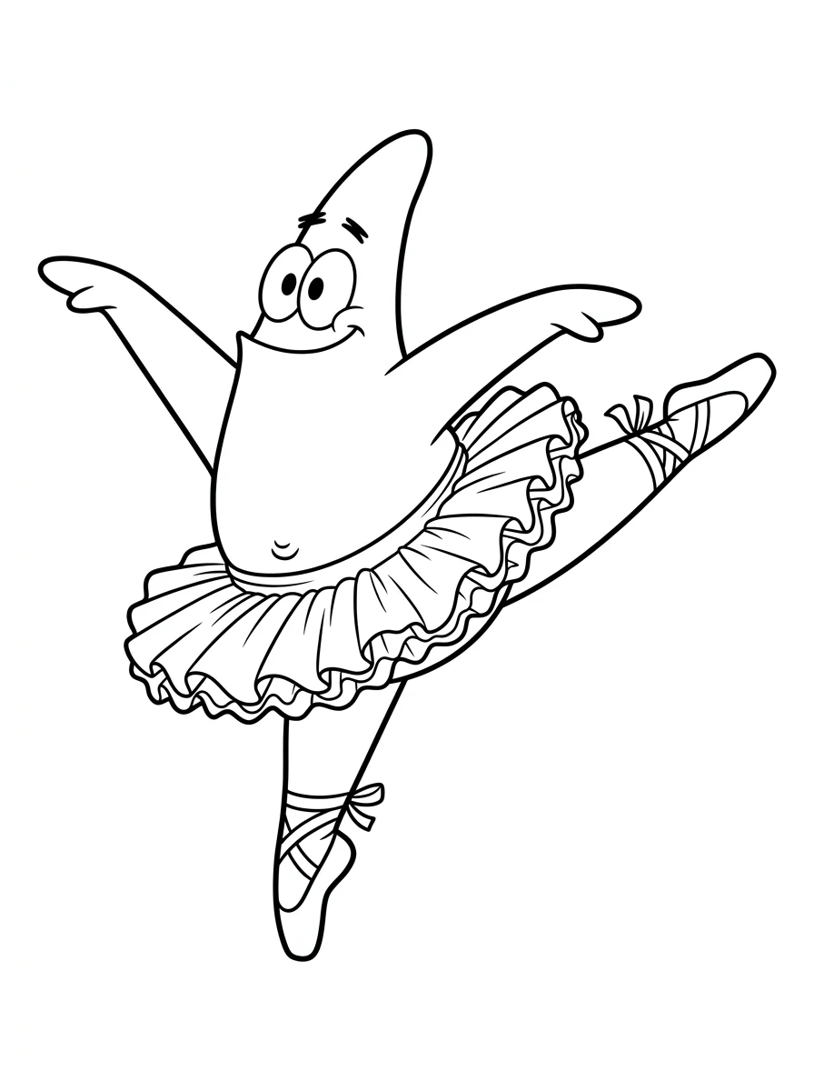 Desenhos do Patrick Estrela para colorir 17