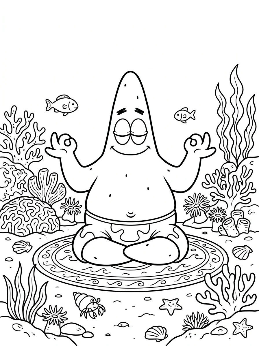 Desenhos do Patrick Estrela para colorir 19