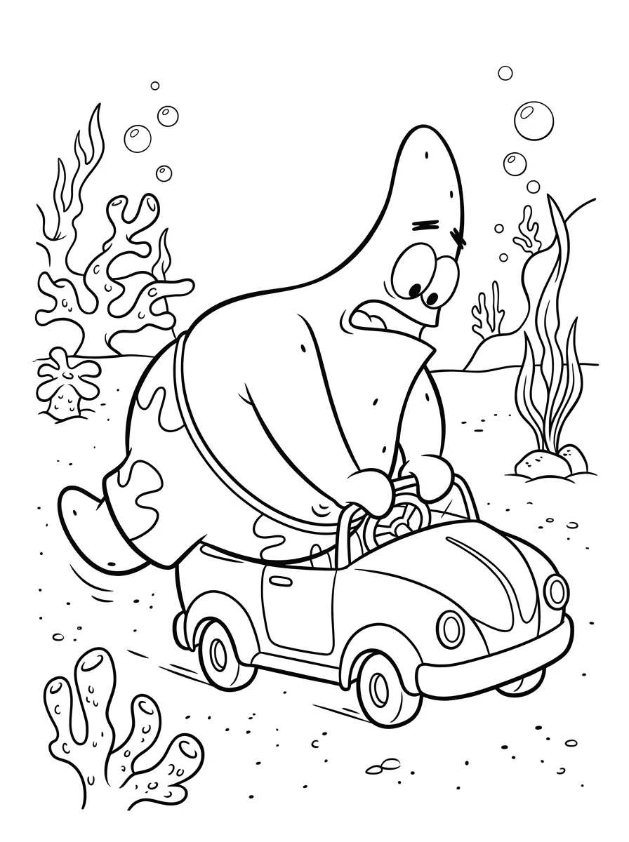 Desenhos do Patrick Estrela para colorir 24