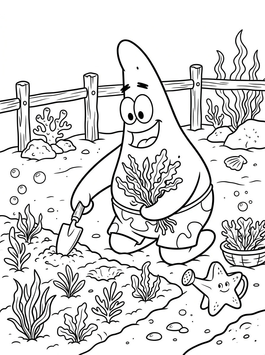 Desenhos do Patrick Estrela para colorir 25