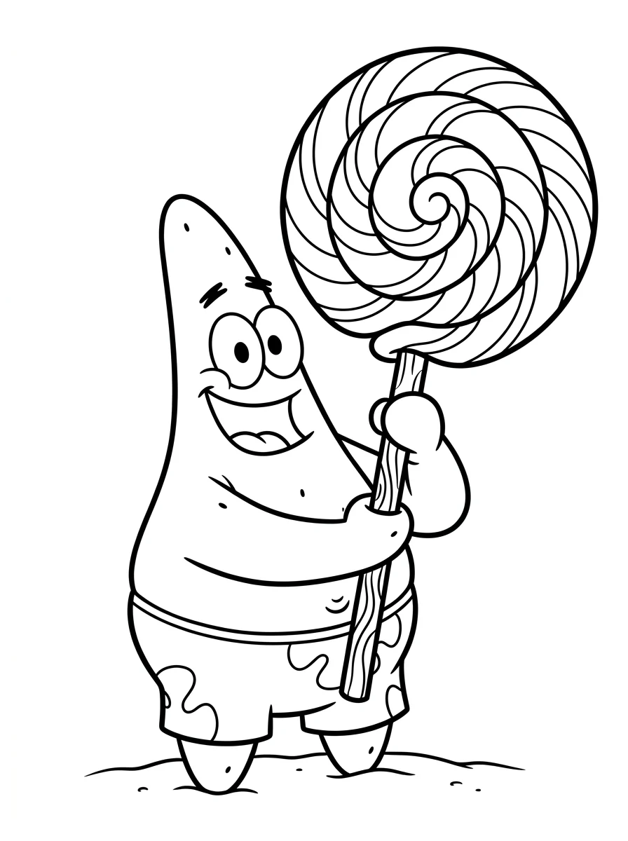 Desenhos do Patrick Estrela para colorir 26