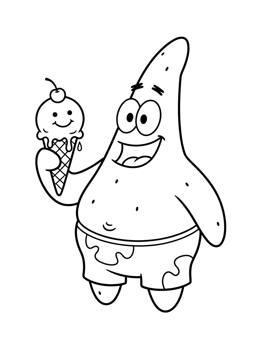Desenhos do Patrick Estrela para colorir 27