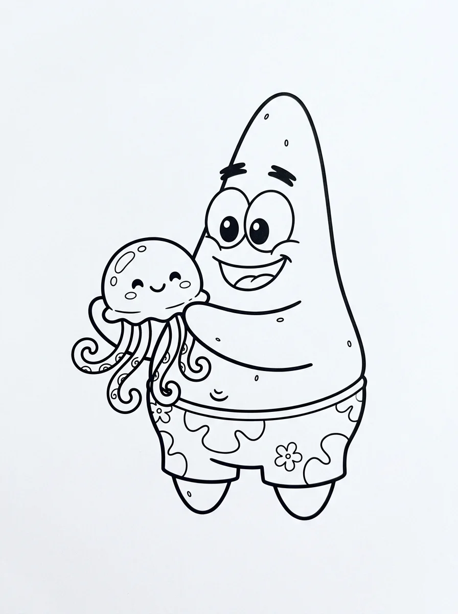Desenhos do Patrick Estrela para colorir 28