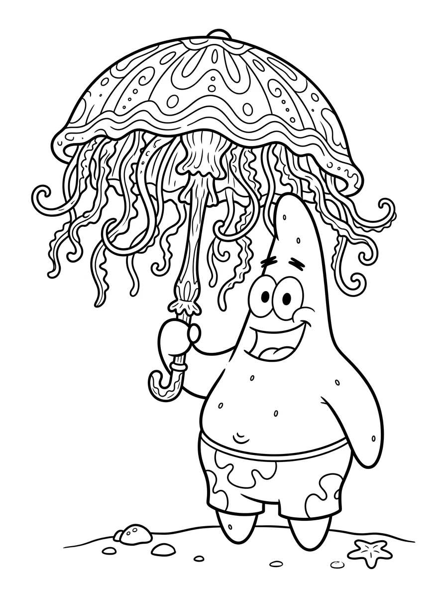 Desenhos do Patrick Estrela para colorir 29