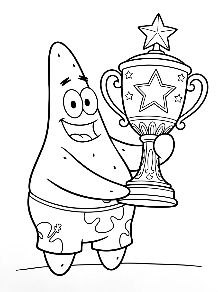 Desenhos do Patrick Estrela para colorir 32
