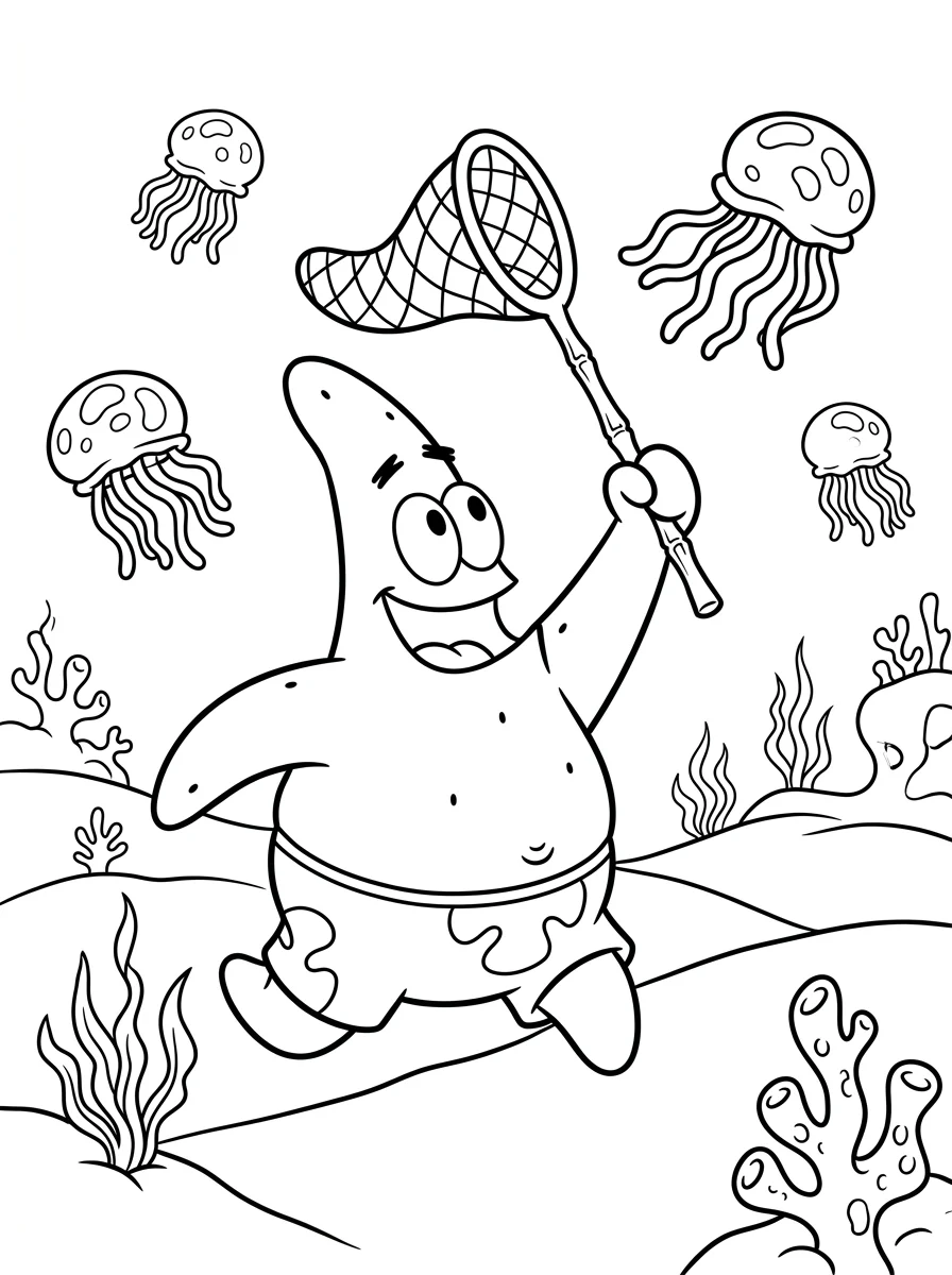 Desenhos do Patrick Estrela para colorir 33