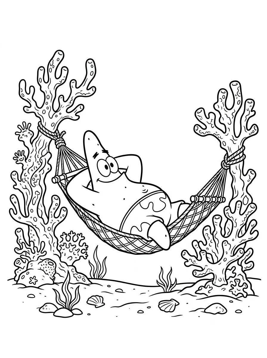 Desenhos do Patrick Estrela para colorir 34