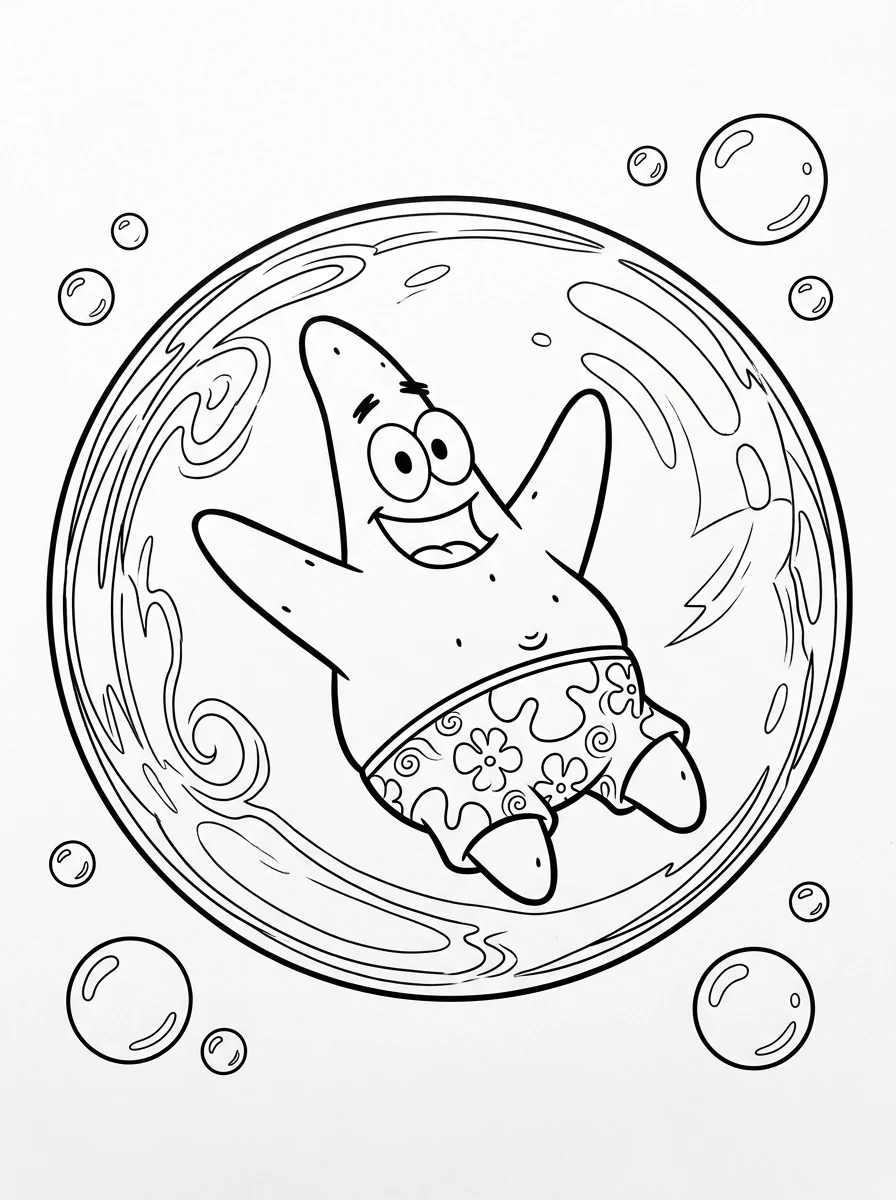 Desenhos do Patrick Estrela para colorir 36