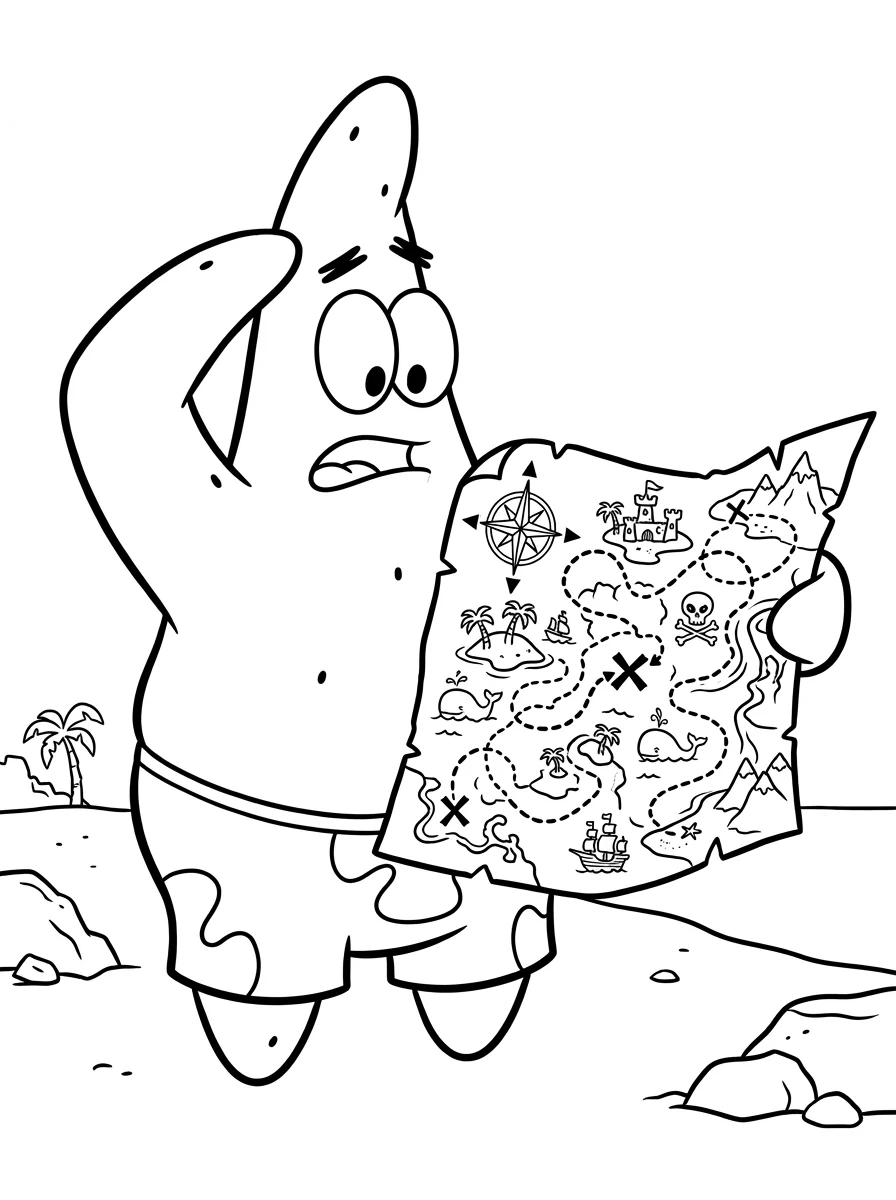 Desenhos do Patrick Estrela para colorir 39