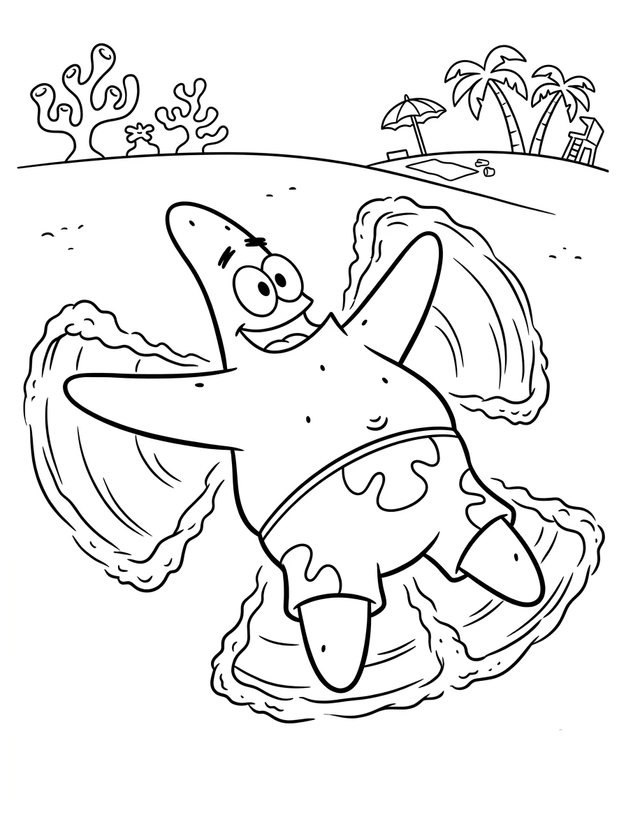 Desenhos do Patrick Estrela para colorir 40