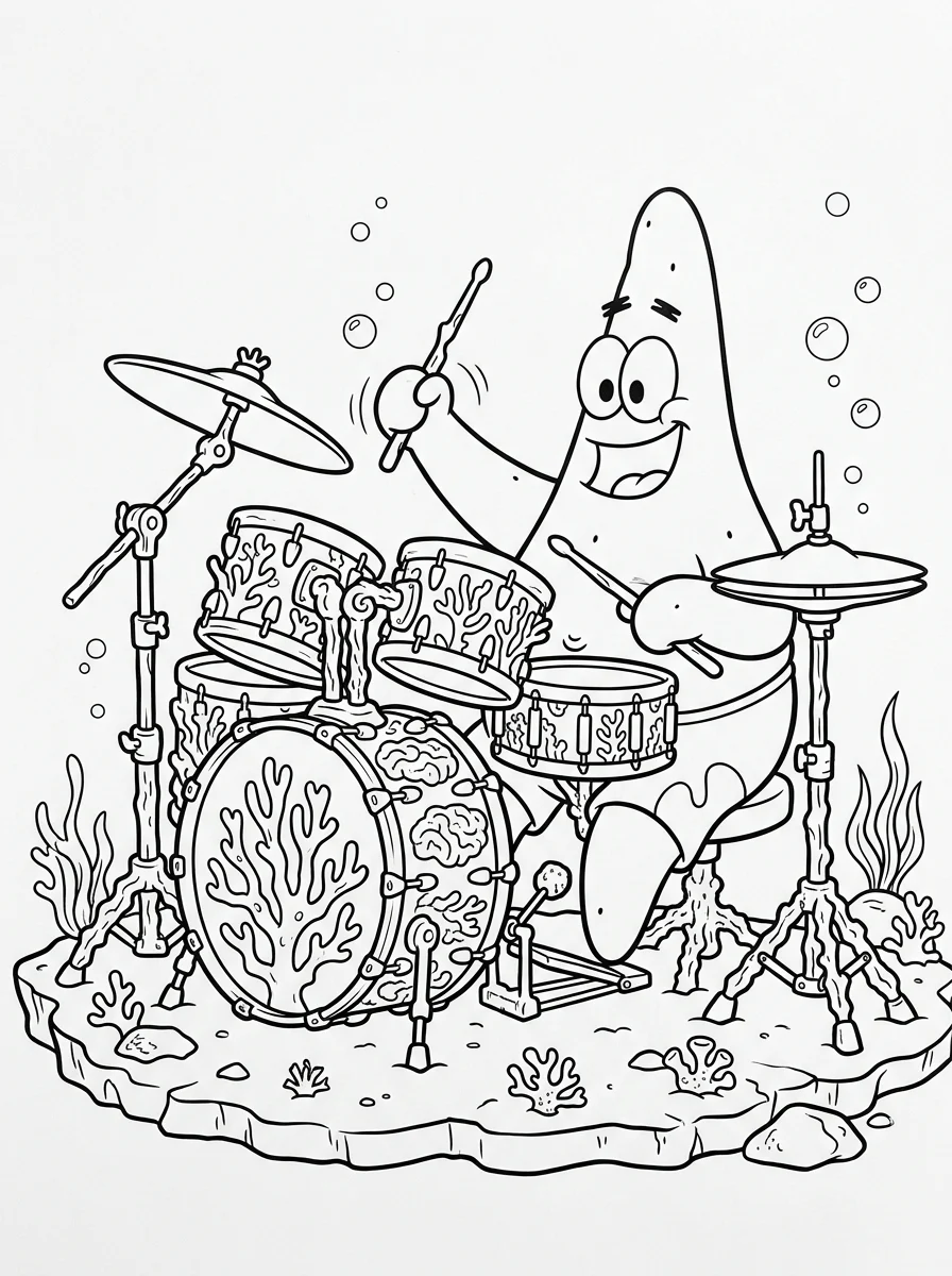 Desenhos do Patrick Estrela para colorir 41