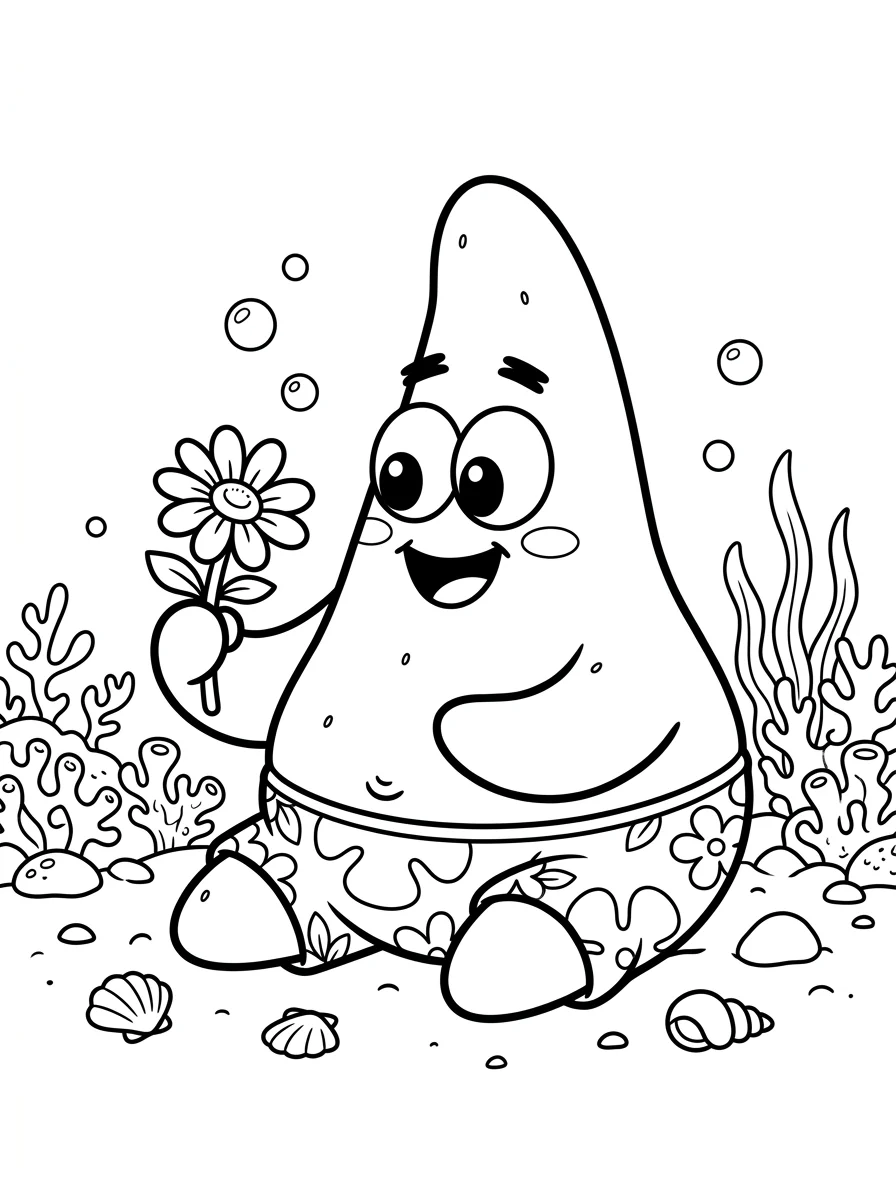 Desenhos do Patrick Estrela para colorir 42
